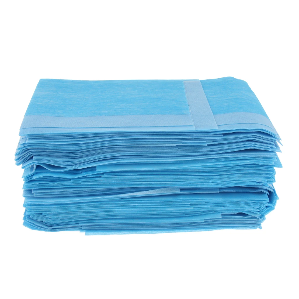 60pcs Disposable Non-Woven Underpads Waterproof Incontinence Bed Pads Anti-seepage Pads for Hospital Home Travel