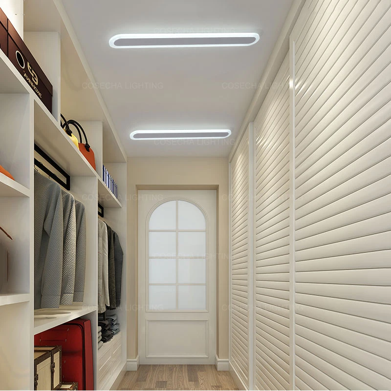 Современный белый Потолочный светильник s длинный светодиодный потолочный с