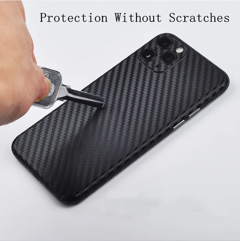 Углеродное волокно 3D полное покрытие для iPhone Кожа Наклейка защитный чехол для мобильного телефона для iPhone 11 Pro MAX 6 6s 7 8 Plus X XR XS
