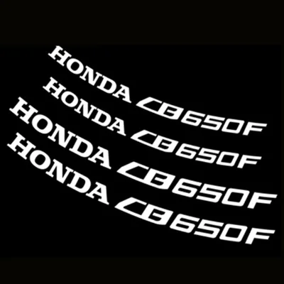 Для honda cbr10001000rr 600600r 300R CBR650F мотоциклетные наклейки на колеса Водонепроницаемый Светоотражающие накладки для обода спереди и сзади на заказ внутренний обод - Цвет: WHITE 650F