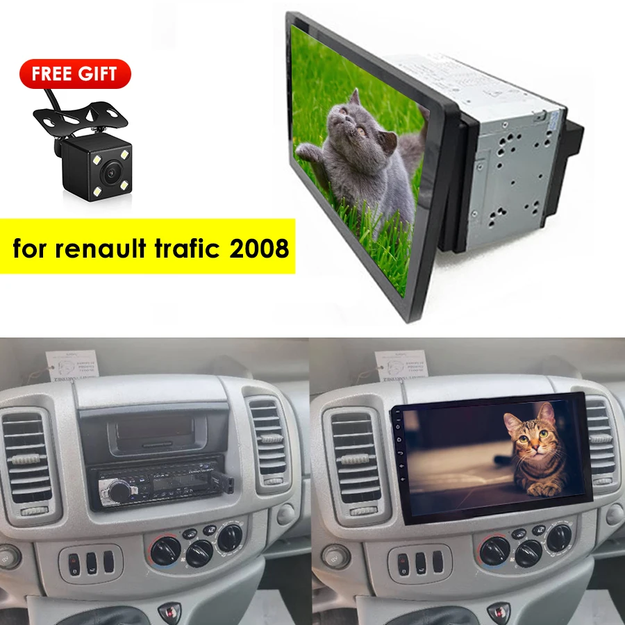 For Renault Trafic 2008 2din Rotating Multimedia Screen Car Radio Video  Player Gps Navigation Android 10 Autoradio Stereo Hu - Car Multimedia  Player - AliExpress