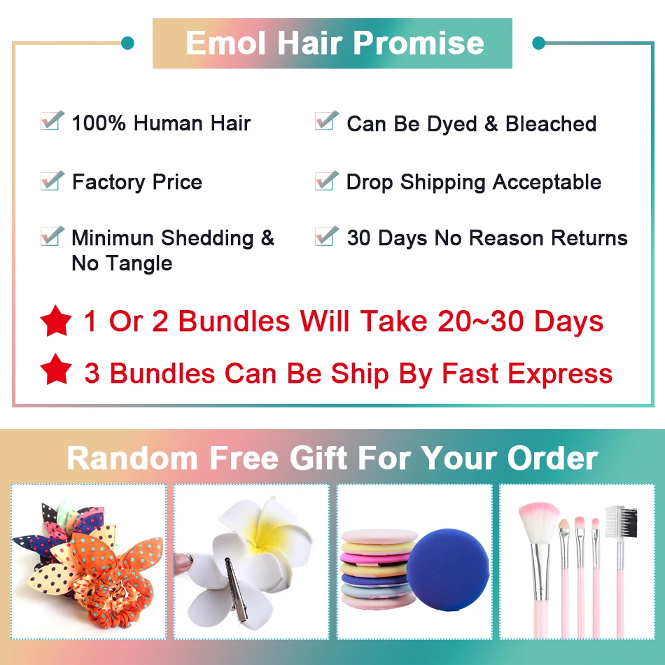 Emol Peruvian Body Wave Hair Bundles Natural Color Human Hair Weave Bundles 8-28Inch Non-Remy Hair 1/3/4 pcs Emol Peruvian Body Wave Hair Bundles Natural Color Human Hair Weave Bundles 8-28Inch Non-Remy Hair 1/3/4 pcs