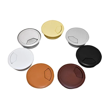 

2pcs 50mm ABS Cable Hole Covers Base Round Table Cable Outlet Computer Desk Grommet Wire protection organizer Furniture Hardware