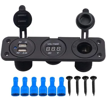 Usb車の充電器電話のbluetoothワイヤレスfmトランスミッターMP3 プレーヤーデュアルusb充電tfカード音楽ハンドフリーカーキット
