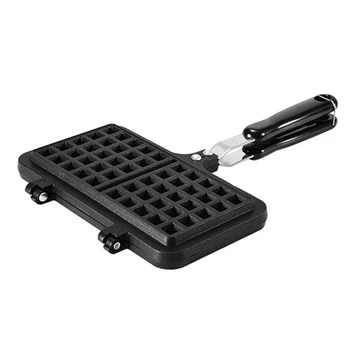 

NEW-Double Head Non-Stick Waffles Maker Mold Portable Household Kitchen Gas Pan Bubble Egg Cake Oven Breakfast Machine