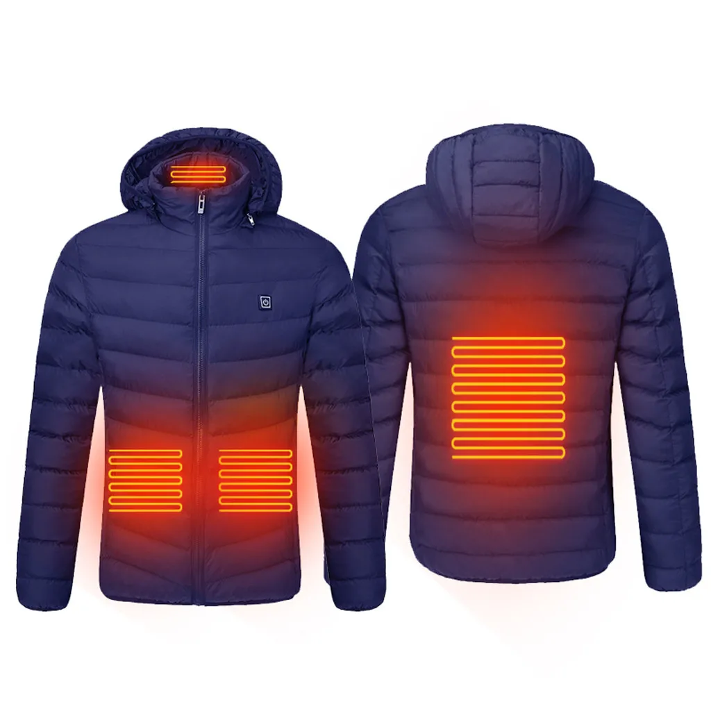 Мужские парки, пальто 2019Top, смарт, USB, Abdo, мужская, с вырезом сзади, четыре нагрева, теплая хлопковая одежда, новая мода, утолщение, тепло, сохраняет тепло