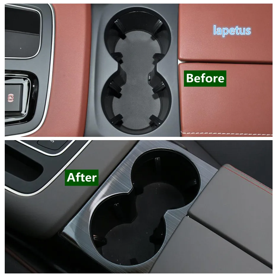 Car Interior Mouldings Central Control Water Cup Holder Panel Trim Cover Accessories 1PCS For Citroen C5 Aircross 2018 - 2021 Car Interior Mouldings Central Control Water Cup Holder Panel Trim Cover Accessories 1PCS For Citroen C5 Aircross 2018 - 2021
