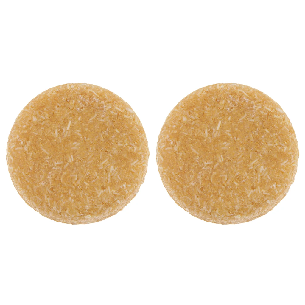 2pcs Honey Essence Hair Shampoo Bar Natural Solid Soap for Shiny Smooth Hair