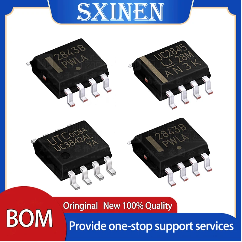 40PCS Power IC UC3842B UC3843B UC3844B UC3845B SOP8 Sample Package Combination | Электронные компоненты и