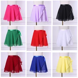 Woman 19 Colors Dance Basic Ballet Skirt Girls Practice Dancing Skirt Women Chiffon Performance Dancewear Ballerina Costumes