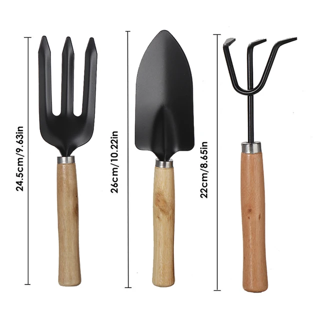 3Db/Set Mini Kertészeti Szerszámok Lapátok Ásó Gereblye Ültetési Kombinált Lapát Készlet Karommag -Terjesztők - Image 6