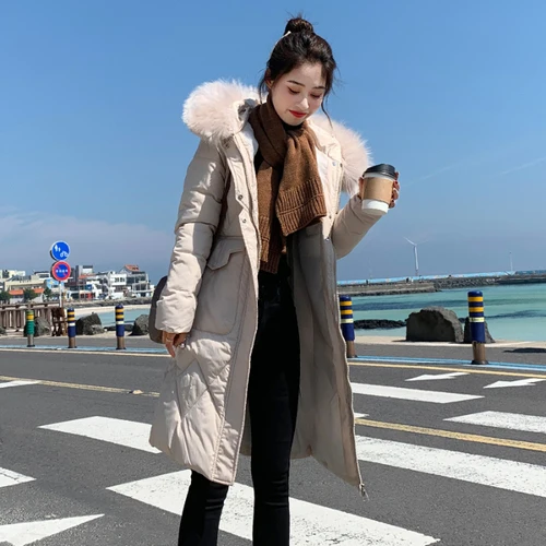 Women Parkas Winter Ladies Casual Long Coats Woman Jackets Winter Women Hooded Cotton Parkas Warm Coat Outwear Plus Size