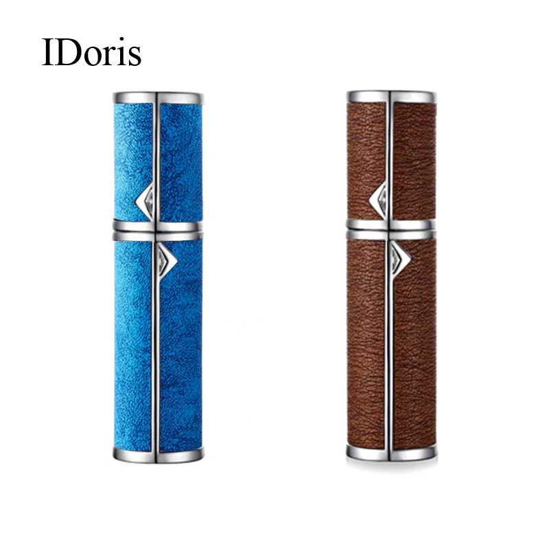 

Атомайзер для духов IDoris, портативный контейнер для жидкости для косметики, дорожный Алюминиевый распылитель, пустая бутылка, многоразовый, 5 мл, 2 шт.