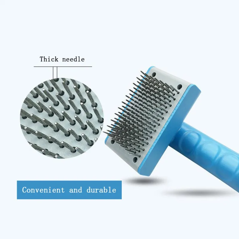 Pet Hair Removal Comb Self Cleaning Slicker Brush Grooming Brush Automatic Multi-Functional Hair Knot Remove Tool