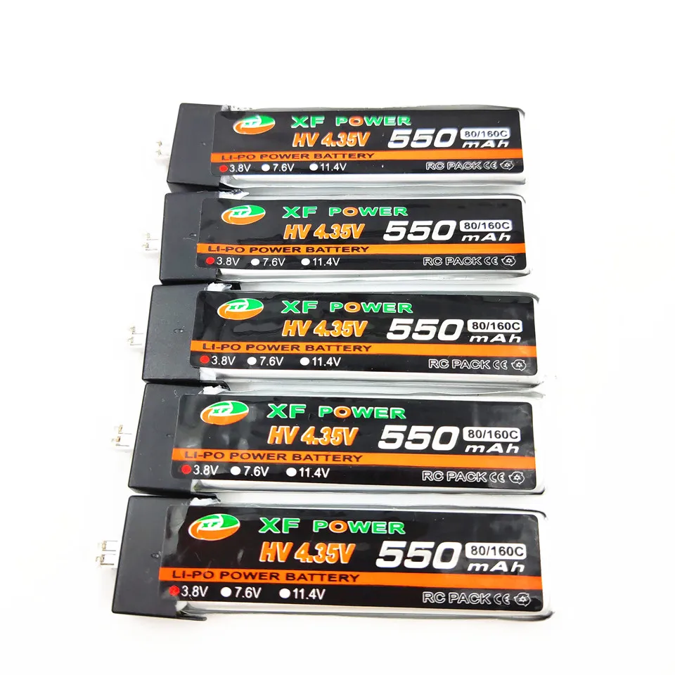

1S 3.8V 250 300 450 550 Mah HV 4.35V Lipo Battery PH2.0 Plug Emax Tinyhawk Kingkong LDARC Tiny Whoop Snapper 7 M80 Inductrix FPV