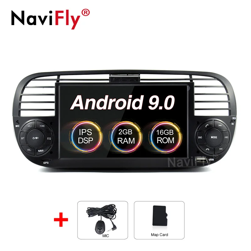 Новинка! Ips DSP Android 9,0 автомобильный dvd-плеер gps для FIAT 500 аудиосистема Автомобильный gps навигация для FIAT 500 ноутбук OBD - Цвет: 9.0 IPS DSP