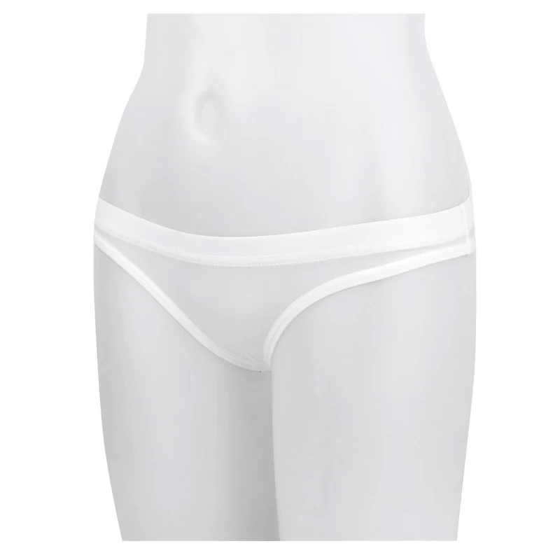 Women See Through Sheer Micro Mini Lingerie Low Rise High-Stretch Ultra-Silky Seamless Thong Briefs Underwear Sexy Lady Panties