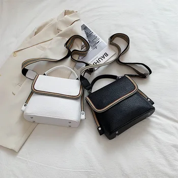 

Bags For Women Handbag 2020 New Fashion Texture One Shoulder Messenger Bag Color Contrast Versatile Square Bag