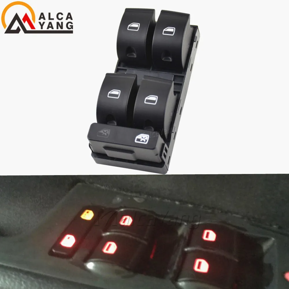 Кнопка переключателя окон Malcayang Hiqh квилти электрическая Powert 8E0959851B для Audi A4 B6 B7|window
