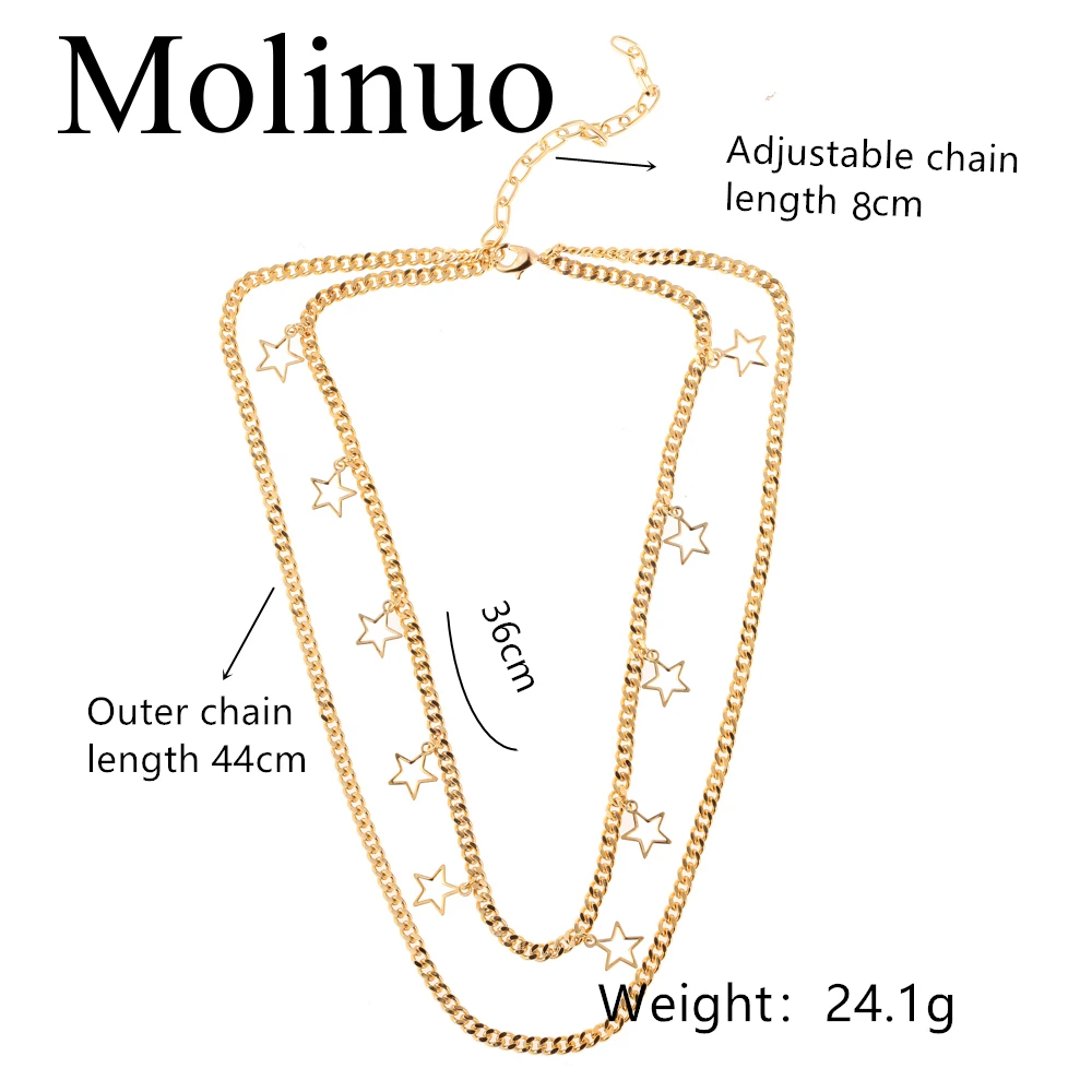 Molinuo, новинка, модное ожерелье на цепочке, различные варианты, подарок на день рождения, вечерние, свадебные, Обручальные, юбилейные, одежда и отправка друзьям