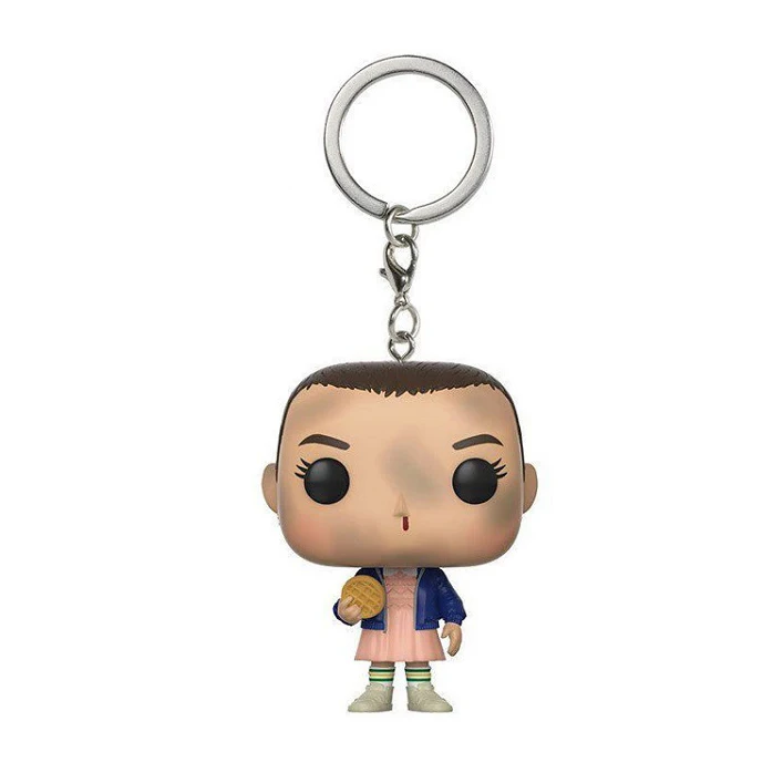 Странные Вещи Eleven с Eggos Demogorgon брелок Подвеска ПВХ фигурка игрушки Виниловая фигурка opp сумка - Цвет: 12