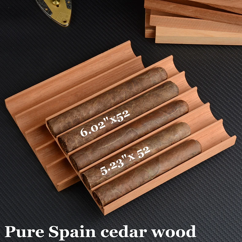 5 fingers Spain cedar wood tray  for cigars 5L  (3)