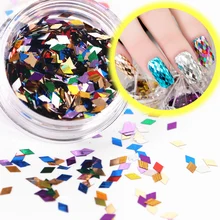 1 caixa colorida losango gel polonês conjunto tudo para manicure semi permanente vernis casaco superior uv led gel verniz unha arte gel polonês(China)