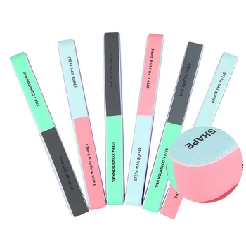 

Nail Polishing File Buffer Block Manicure Remover Sanding Sand Six-sided Polish File 6 Way Nail Accessoires Tools