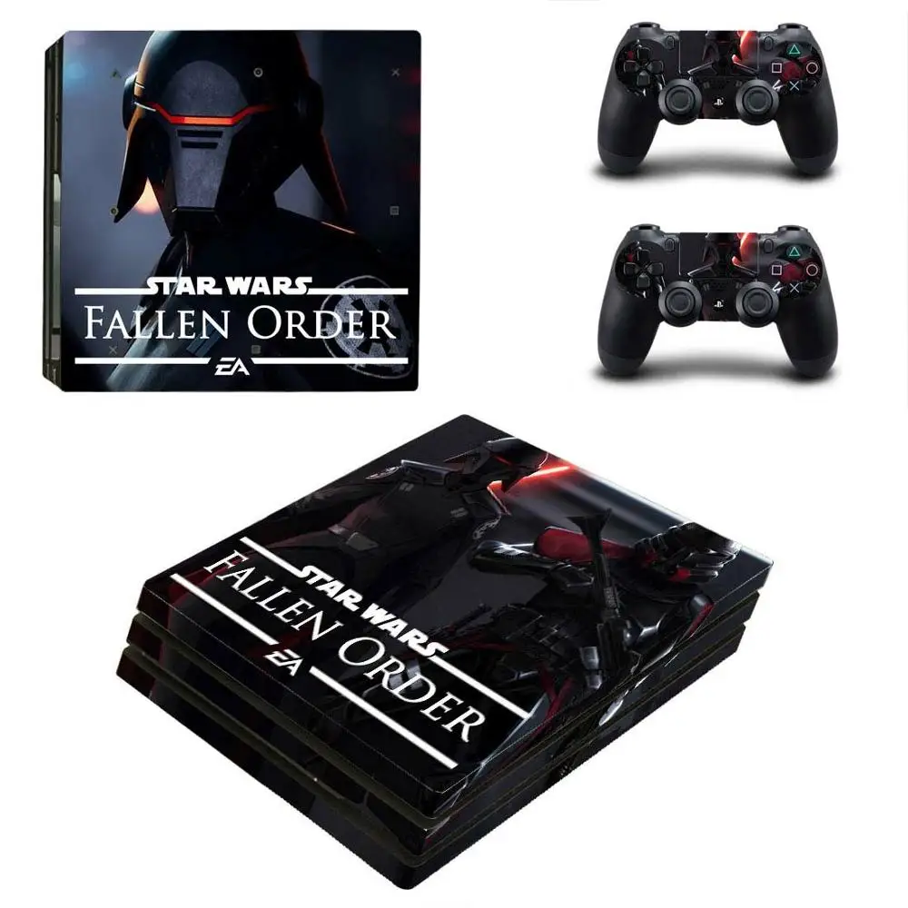 Star Wars Jedi Fallen Order PS4 Pro наклейка игровая станция наклейка для playstation 4 PS4 Pro консоль и контроллер кожи - Цвет: YSP4P-3417