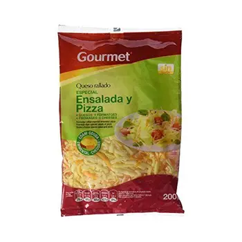 

Gourmet - Queso Rallado para Ensalada y Pizza - 4 Quesos - 200 g