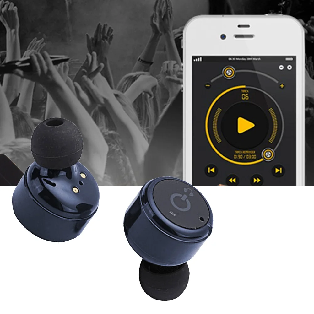 Vococal X2T TWS мини бинауральные наушники гарнитура Bluetooth с зарядной док станцией для
