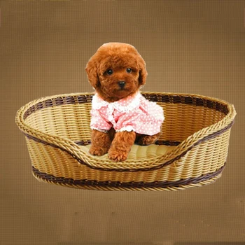 

Soft Puppy Dog House Cushion Cover Nesting Bed Princess Pet Beds Tent Blanket Heated Pads Tapis Chien Dogs Products DD60DB