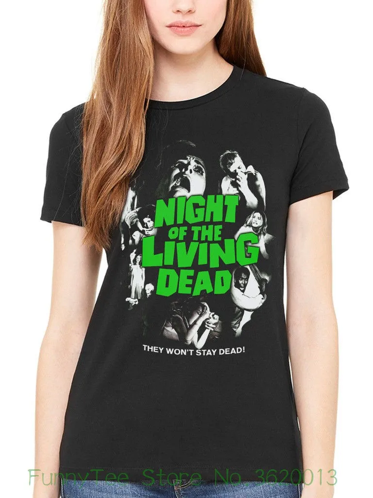 Women'S Tee Official Plan 9 Night Of The Living Dead T-Shirt Movie Horror Zombie Printing O-Neck | Мужская одежда
