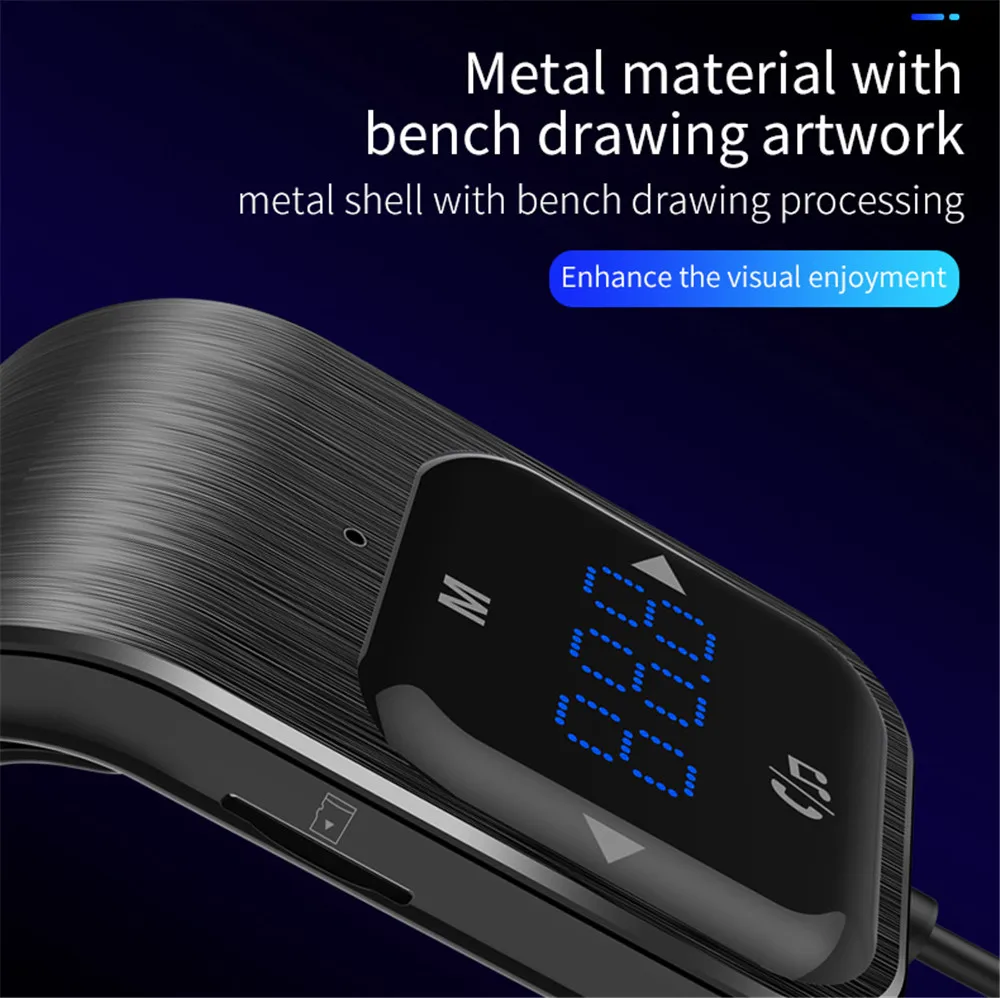 Автомобильный Bluetooth MP3 телефон без рук fm-модулятор AUX зарядное устройство пусковое устройство сенсорный ключ сигаретное зарядное устройство Bluetooth Автомобильный передатчик BC39
