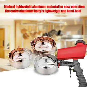 

21lbs Portable Gravity Sandblasting Gun Pneumatic Small Sand Blasting spray gun Adjustable Pneumatic Sandblaster Tool