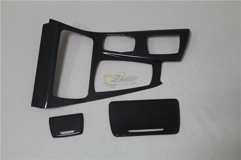 33-Free shipping Interior Door Button Panels Dashboard Dash Kits Carbon Fiber for BMW 5 series F10 2011-2017 carbon interior trims 9pcset