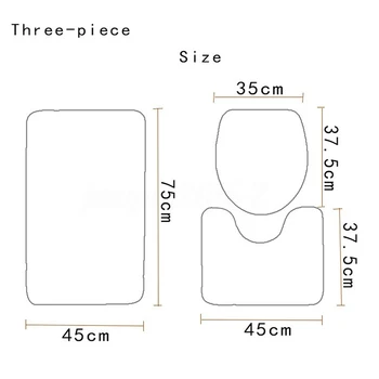 

Water Absorbent Sandy Beach Shower Curtain Set Non-slip Bathroom Shower Foot Rug Carpets Home Textile Bathtubs