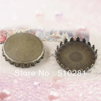 

Archaize round crown patch at 15/20/25 mm gem tap d like jewelry accessories (bag)/Free shipping