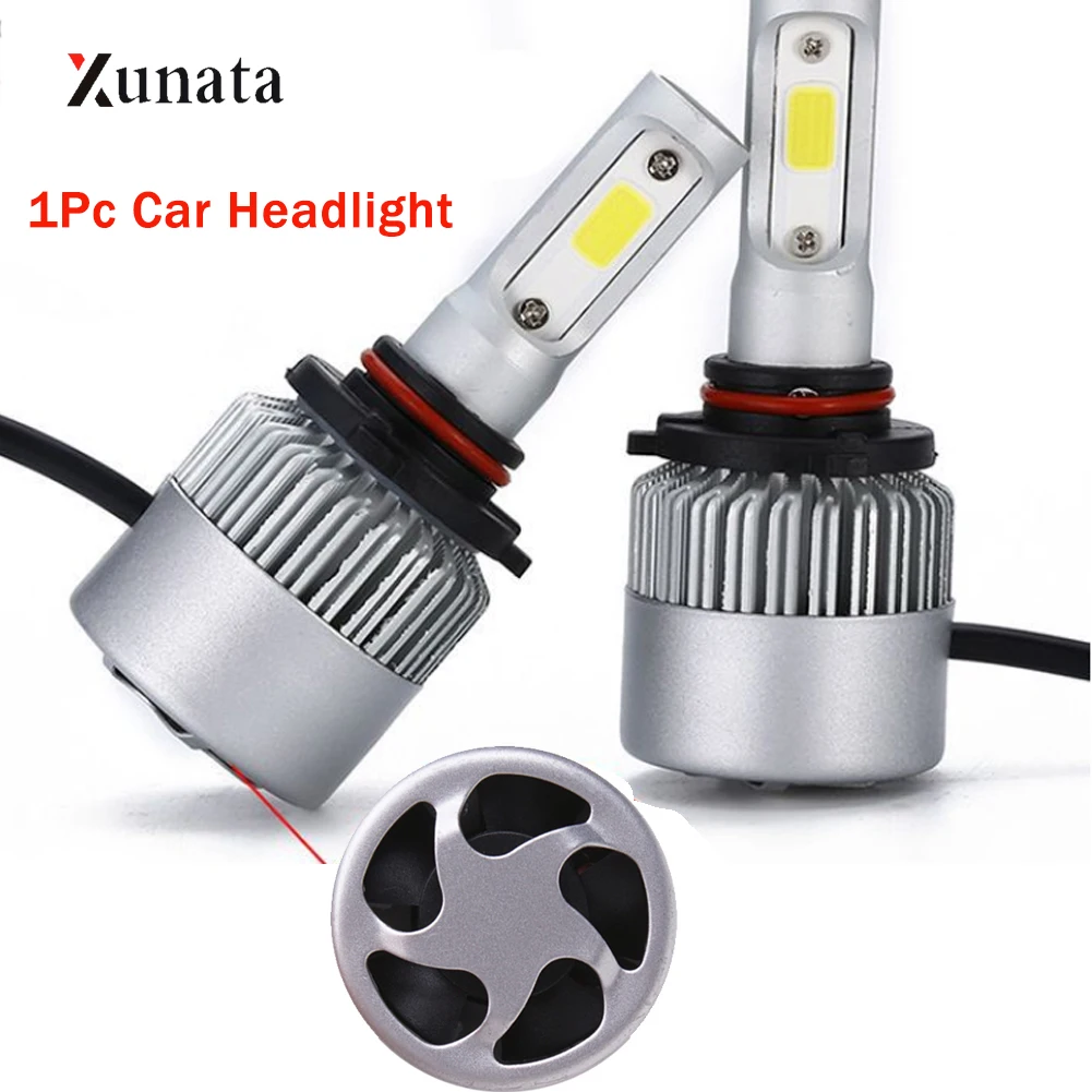

1Pc H1 H3 H4 H7 H8 H11 H13 9004 9005 9006 9007 Auto S2 Car Headlight 6000K Super Bright Car Styling Auto Bulb