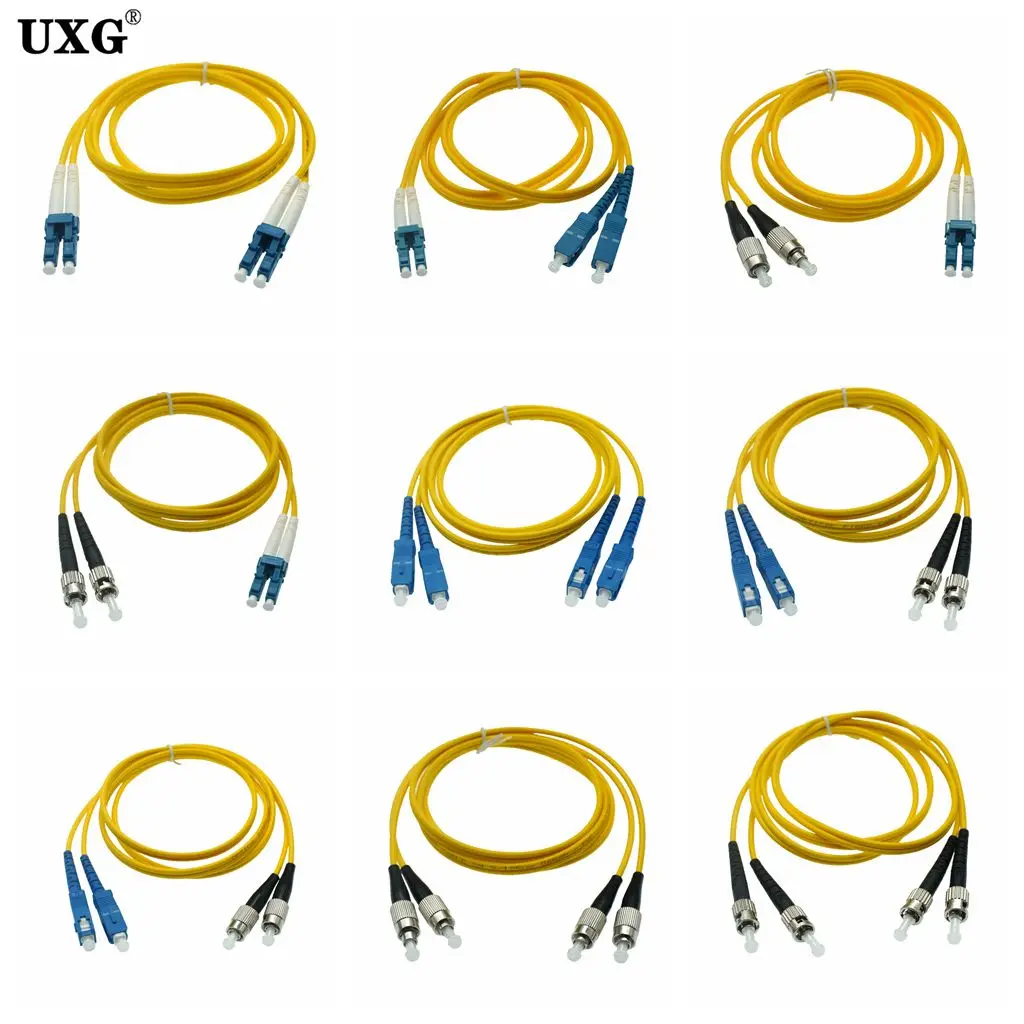 더블 SC LC ST FC UPC - LC UPC 단순 3.0mm PVC 단일 모드 광섬유 패치 케이블 광섬유 패치 코드 케이블 1m 2m 3m 5m10m 50m
