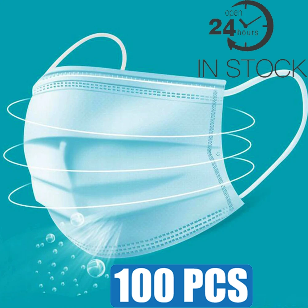 

Disposable Masks 3-layer medical N95 surgical mask face Cotton Anti Dust Mouth Mask Mouth-muffle Bacteria Flu Face Masks ffp3