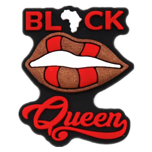 33 Kinds of Melanin Rights Protection Shoe Charms Accessories Black Life Prayer PVC Shoe Decoration for Croc jibz X-mas Gifts M