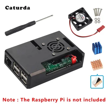 

Raspberry Pi 3 Case ABS Box Carcasa Raspberry Pi 3B Enclosure + Cooler Fan + Heat Sink Option for Pi3 B Plus Cover