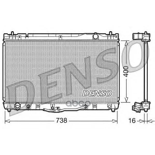 Радиатор Системы Охлаждения Denso арт. DRM50043