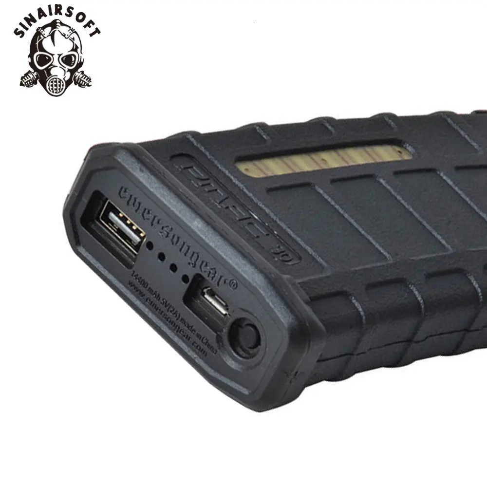 SINAIRSOFT Журнал Стиль power bank чехол без батареи Интеллектуальный портативный источник питания Открытый Охота аварийное снаряжение подарок