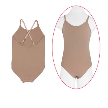 

Cheap Girls Kids Dance Ballet Underwear Enhancer Shaper Nude Leotard Children Adult Sexy Seamless Camisole Gymnastics Leotard