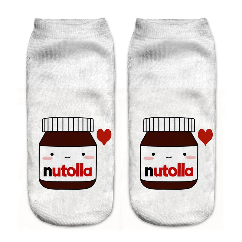

1 Pair New Kawaii Cute Socks Women Red Heart Pattern Soft Breathable Cotton Socks Cartoon Casual Comfy Socks Fashion Style