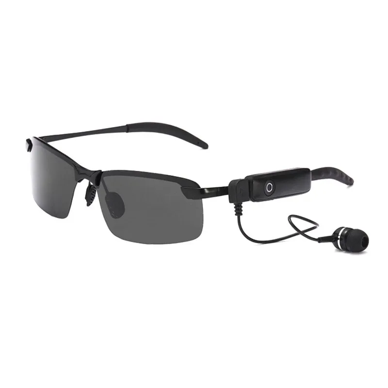 Bluetooth солнцезащитные очки уличные умные очки наушники Солнцезащитные очки Беспроводная гарнитура спортивные одиночные с микрофоном для смартфонов - Цвет: Черный