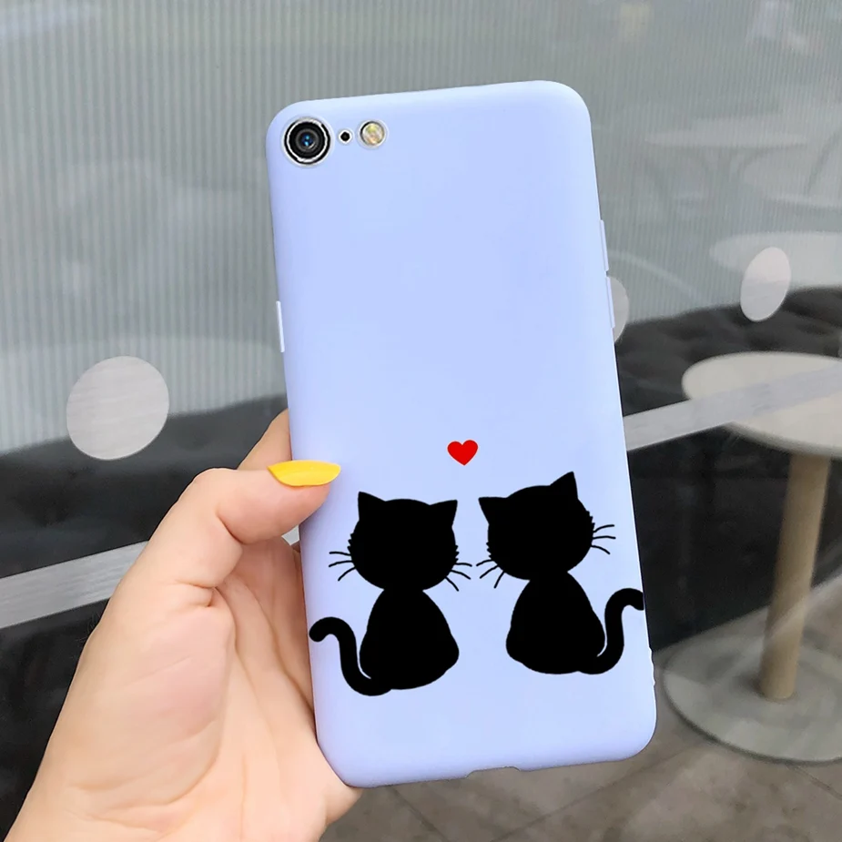 Adorable Cartoon Silicone Phone Case - Soft TPU Back Cover