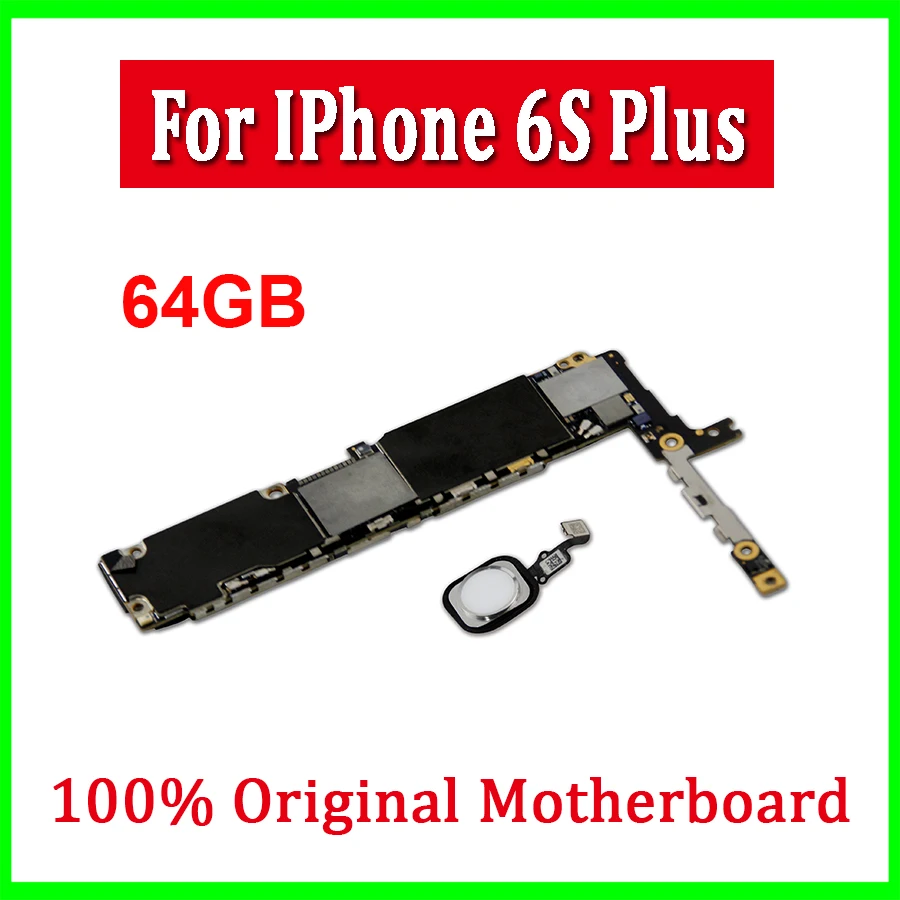 Полностью разблокированная для iphone 6s Plus материнская плата с/без Touch ID, оригинальная для iphone 6s plus 5,5 дюймов материнская плата с IOS